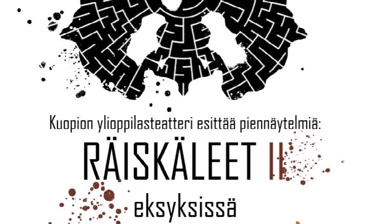 Mainoskuva: Kuopion ylioppilasteatteri esittää piennäytelmiä: RÄISKÄLEET II - Eksyksissä